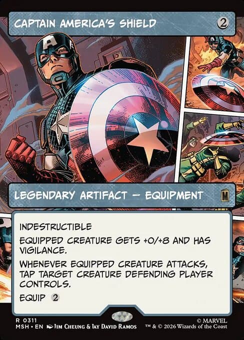 Captain America's Shield (Borderless) (0311) (Foil)