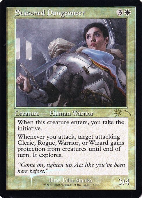 Seasoned Dungeoneer (Retro Frame) (Foil)