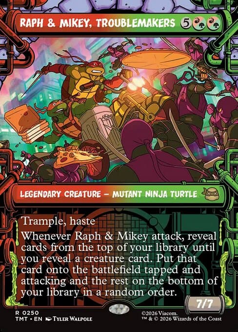 Raph & Mikey, Troublemakers (Showcase) (Foil)