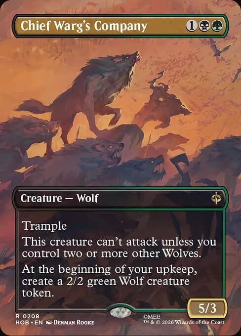 Chief Warg's Company (Borderless) (Foil)