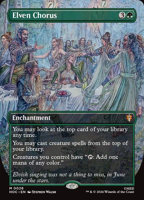 Elven Chorus (Borderless) (Foil)