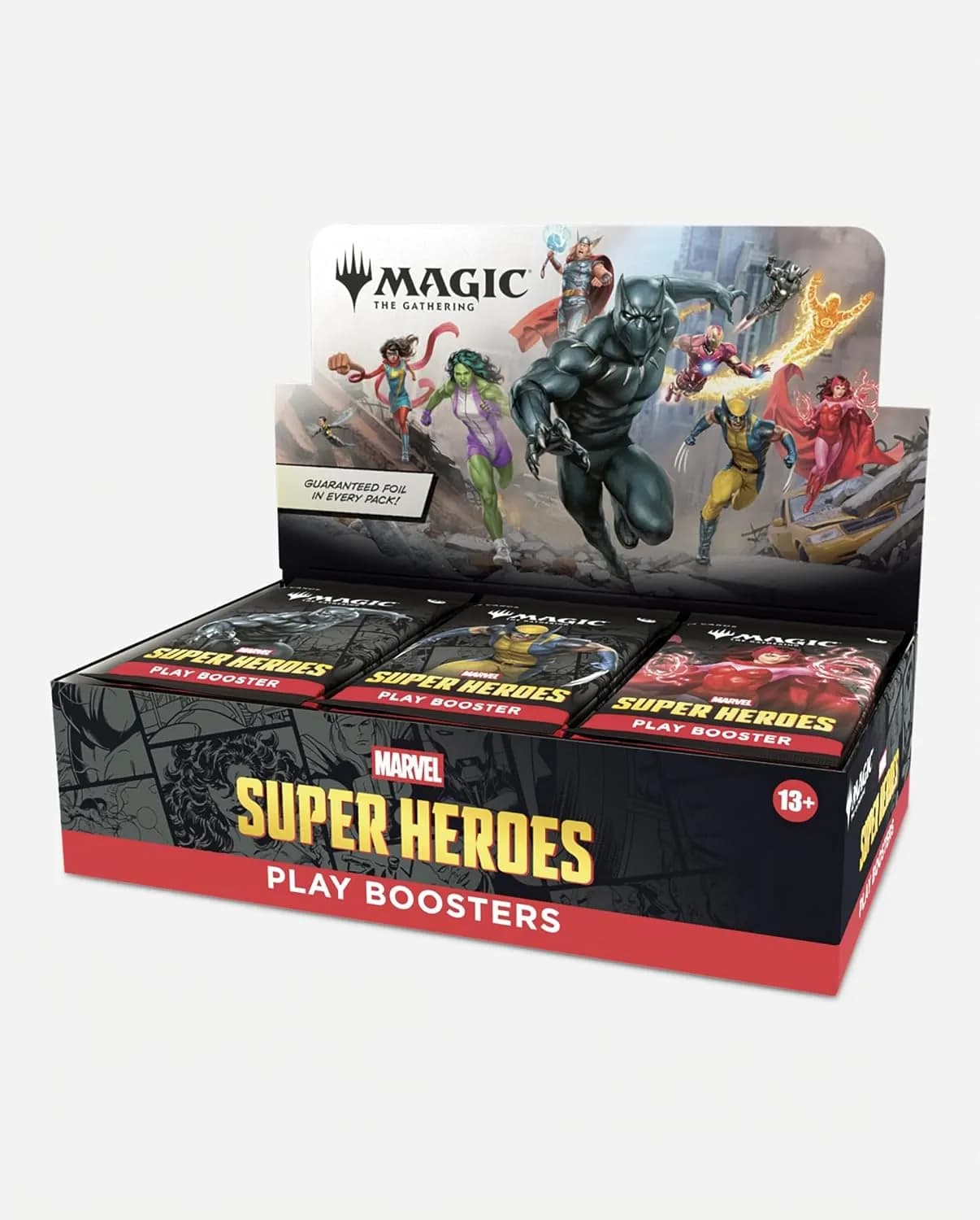 Magic: The Gathering | Marvel Super Heroes Play Booster Box | 30 Packs | Collectible Trading Card Game