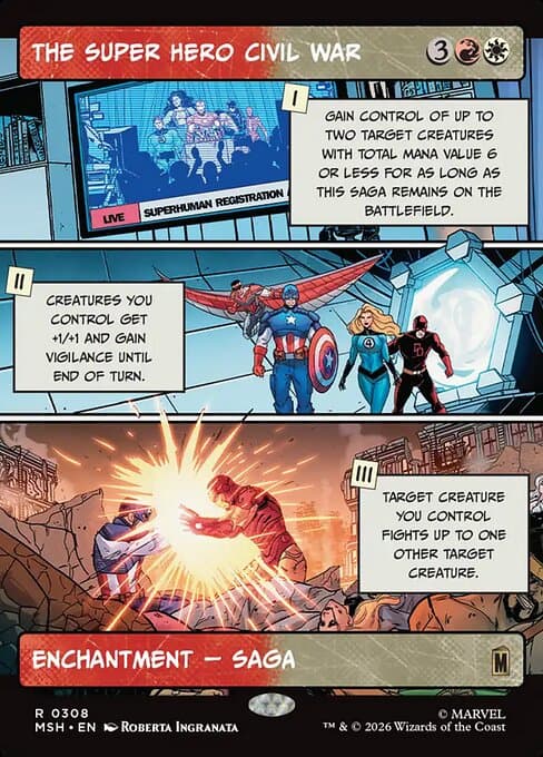 The Super Hero Civil War (Borderless) (Foil)