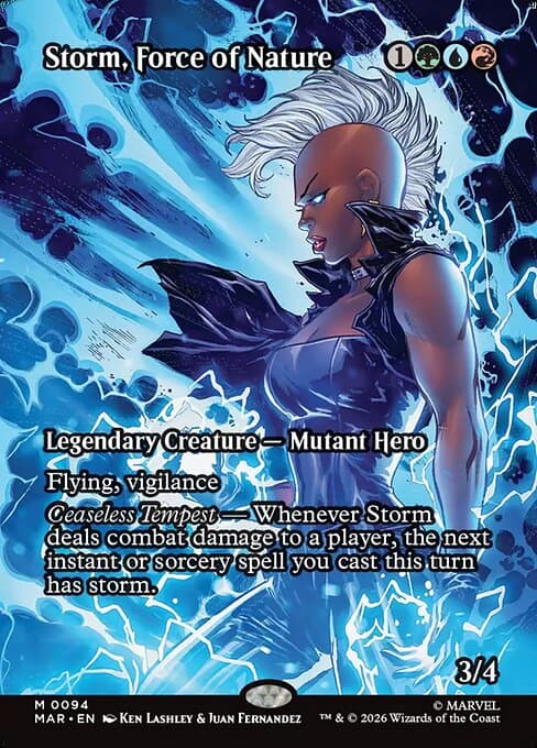 Storm, Force of Nature (Borderless) (Foil)