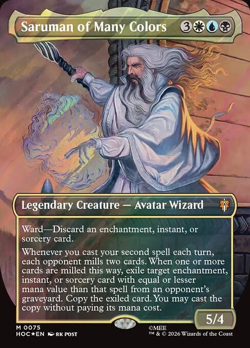 Saruman of Many Colors (Borderless) (Surge Foil)