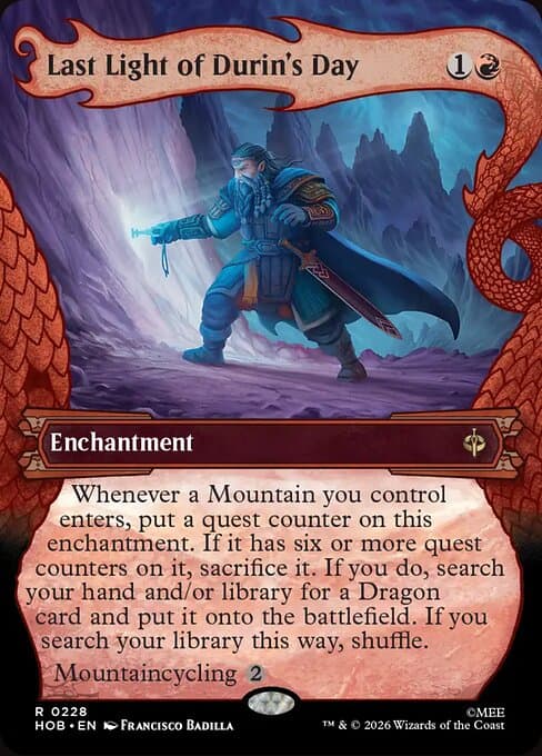 Last Light of Durin's Day (Showcase) (Foil)