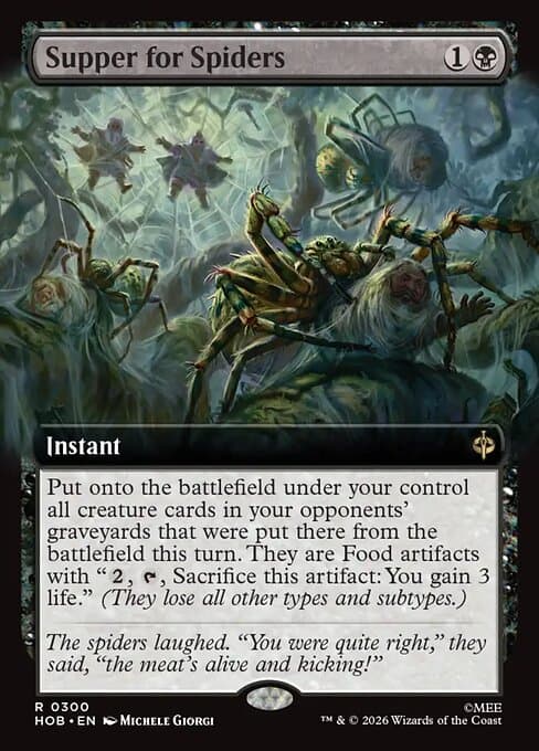 Supper for Spiders (Extended Art) (Foil)